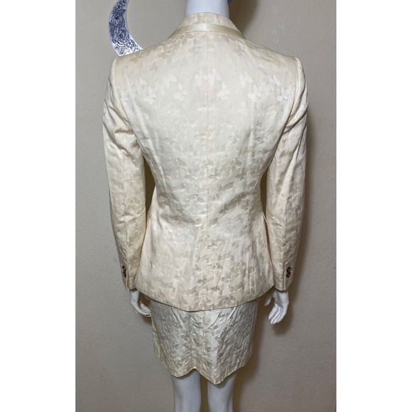 Anna Sui Cream Butterfly 1998 Jacket and Skirt Combo - Picture 2 of 14